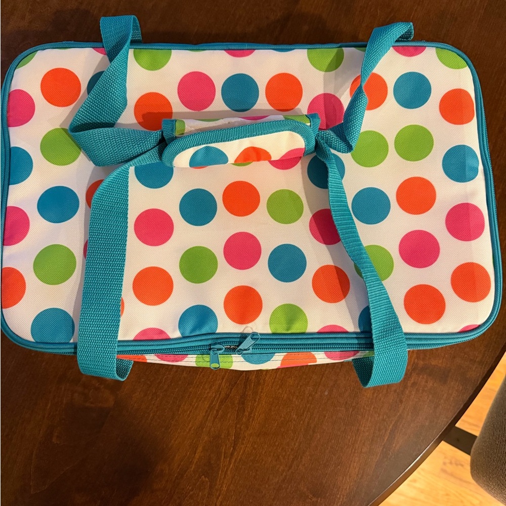 Polka Dot Insulated Food Storage Bag